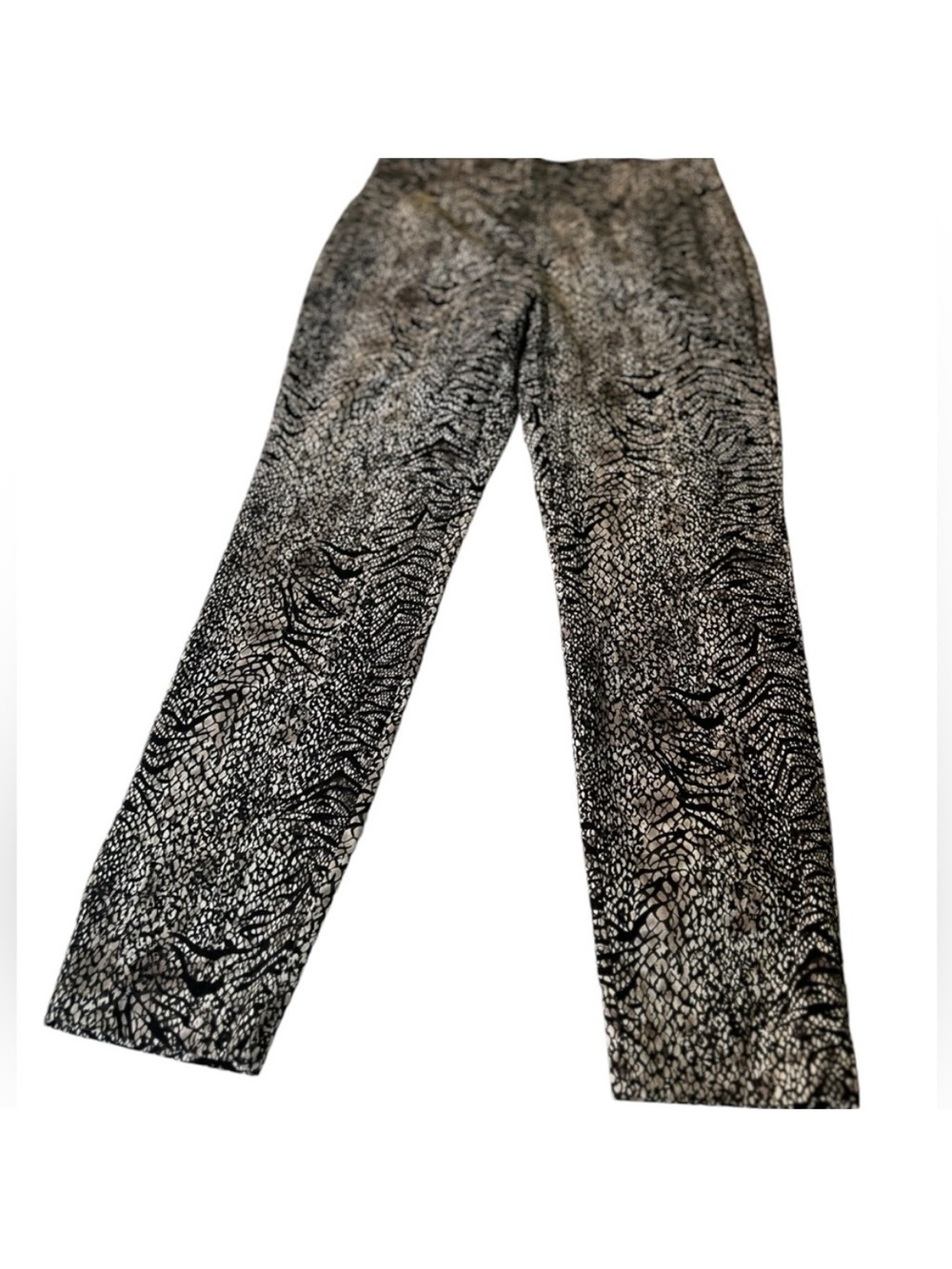 New! Premise Studio Printed Pants Bengaline Tiger Pull On Stretch Large NWT